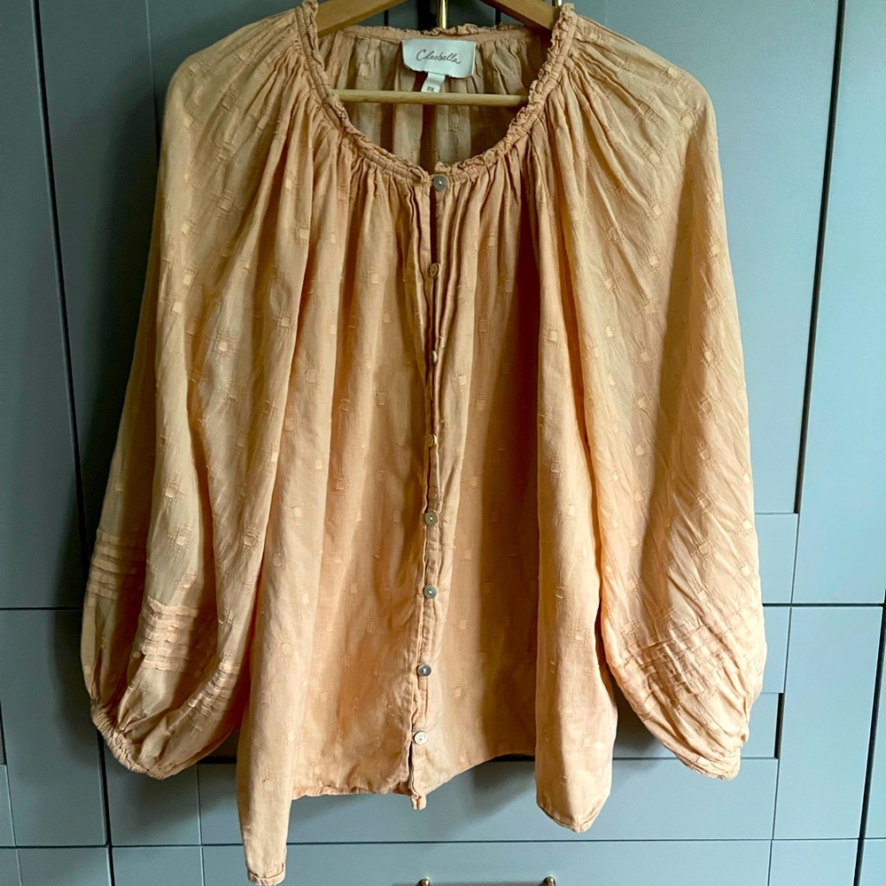 Beautiful bohemian button-down blouse.